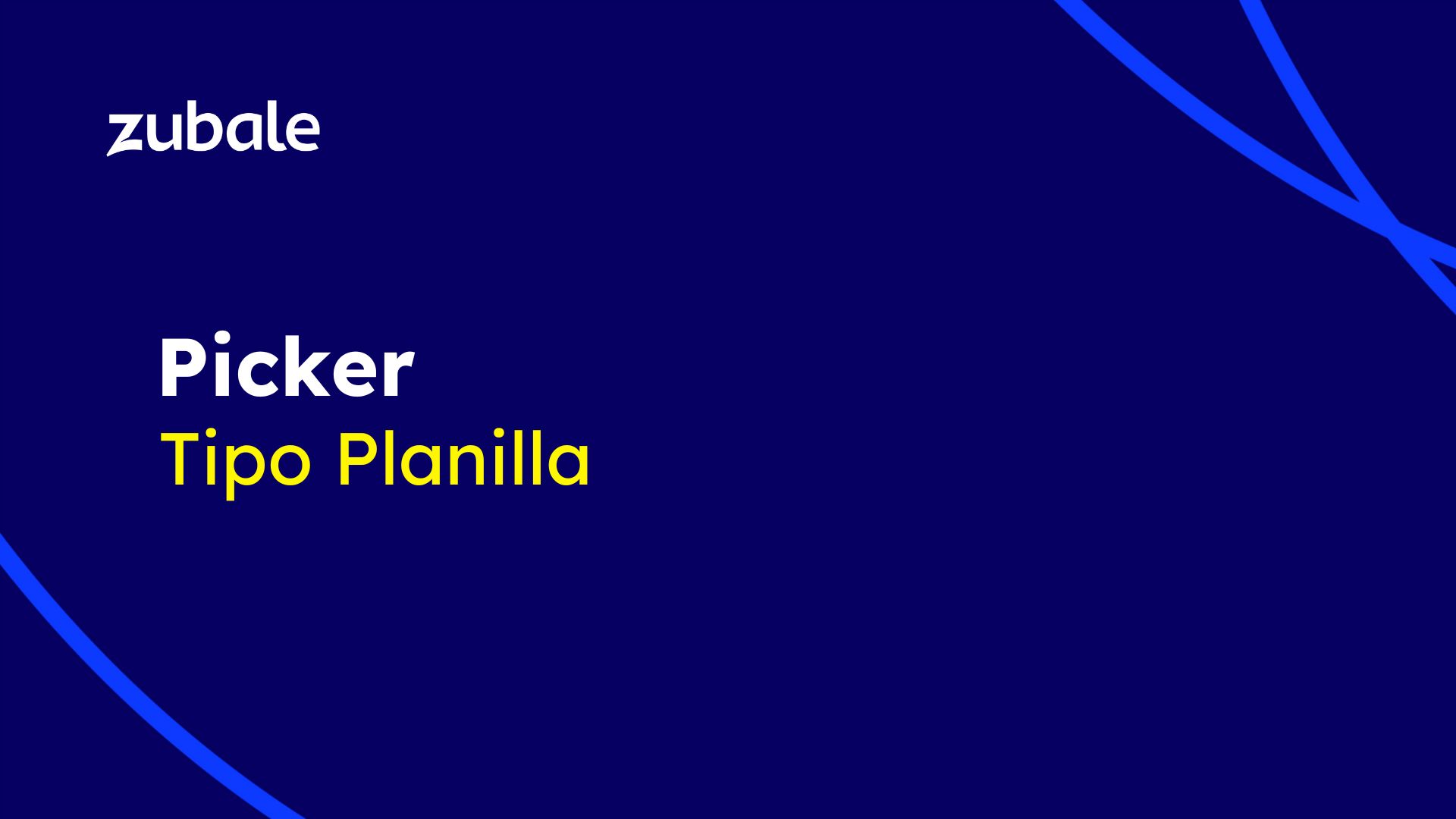 [PE] Picker Tipo Planilla